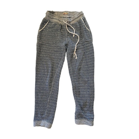 Faherty Pants - FAHERTY Womens SEABROOK Jogger Pants Beach French Terry Blue Sweatpants Sz XS